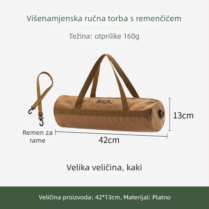 Torba za pohranu kamping kolova s čeličnim klinovima i čekićem – organizator za šator i pribor (Bu ye)