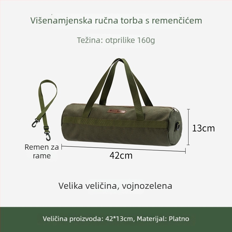 Torba za pohranu kamping kolova s čeličnim klinovima i čekićem – organizator za šator i pribor (Bu ye)