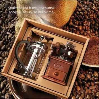 Ručni mljevač kave s logom, mogućnost prilagodbe, retro stil, lansiranje ljeto 2021