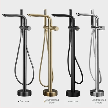 Kada slavina, potpuno bakrena, topla i hladna, keramički disk ventil, (1–99°C)