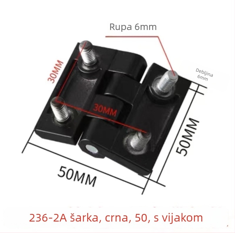 Industrijski šark CL236 | Cinkova legura | Elektrogalvanizacija | Binghao | Za kutije za distribuciju, šasije i opremu za automatizaciju