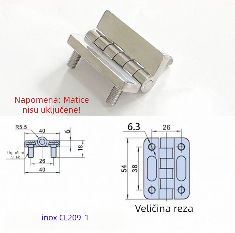 Industrijski šark CL236 | Cinkova legura | Elektrogalvanizacija | Binghao | Za kutije za distribuciju, šasije i opremu za automatizaciju
