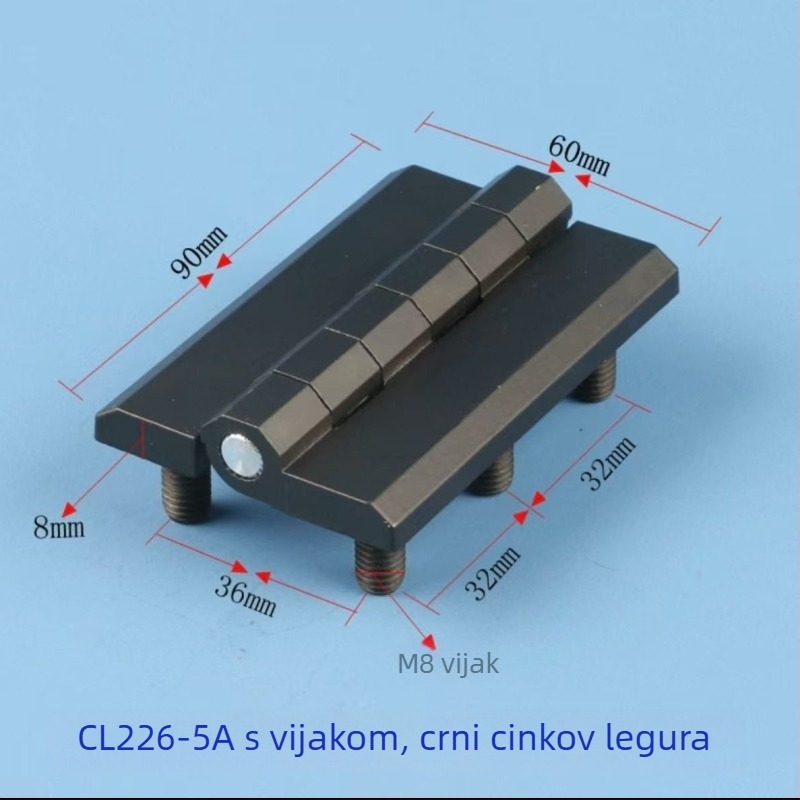 Industrijski šark CL236 | Cinkova legura | Elektrogalvanizacija | Binghao | Za kutije za distribuciju, šasije i opremu za automatizaciju