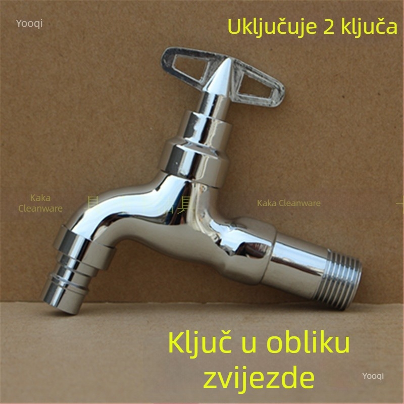 Vanjski zaključani slavina s pentagonalnim ključem, od bakra, model 950, keramički disk ventil, jedini hladni izlaz