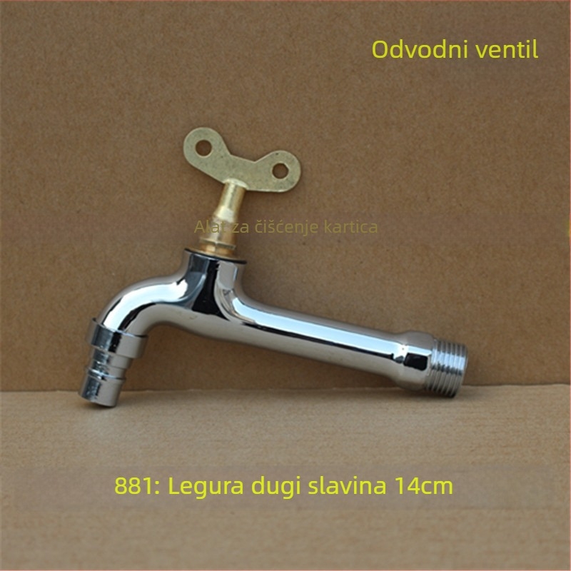 Vanjski zaključani slavina s pentagonalnim ključem, od bakra, model 950, keramički disk ventil, jedini hladni izlaz