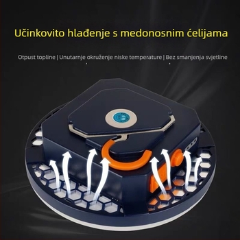 LED svjetlo za kampiranje – napajano kinetičkom energijom, vodootporno, prijenosno