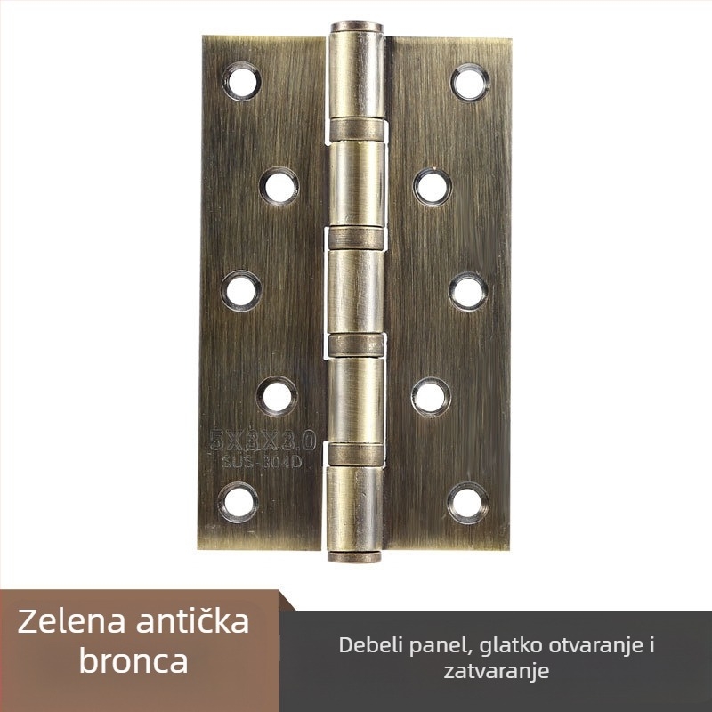 Šarke za vrata od nehrđajućeg čelika — plosnati model; materijal: nehrđajući čelik; završna obrada: polirana; marka: Rongshengxing