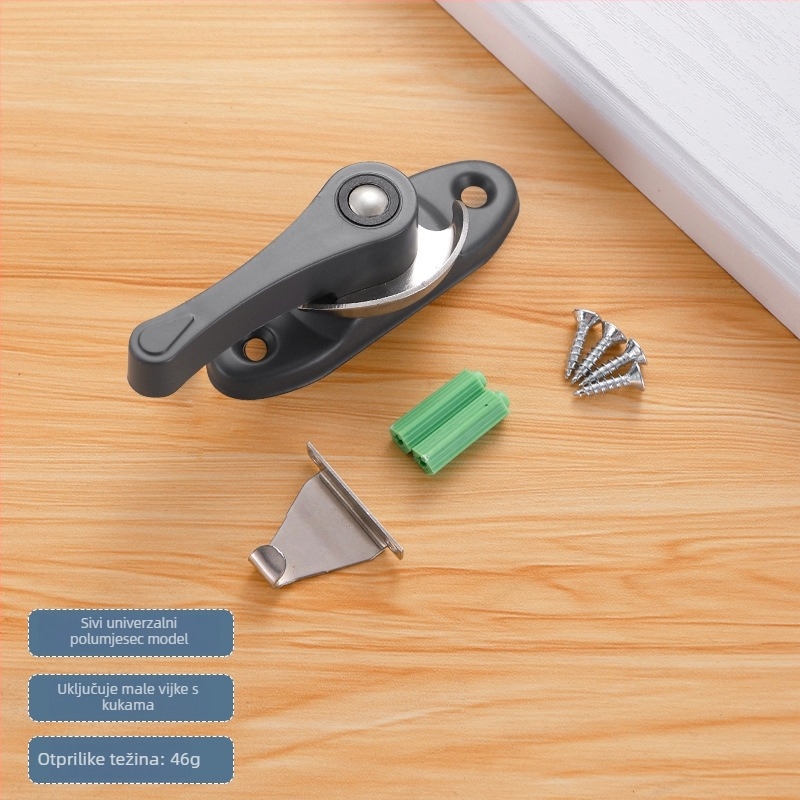 Brava polumjeseca tipa B | Nehrđajući čelik i plastični čelik | Za vrata i prozore | Moderan stil