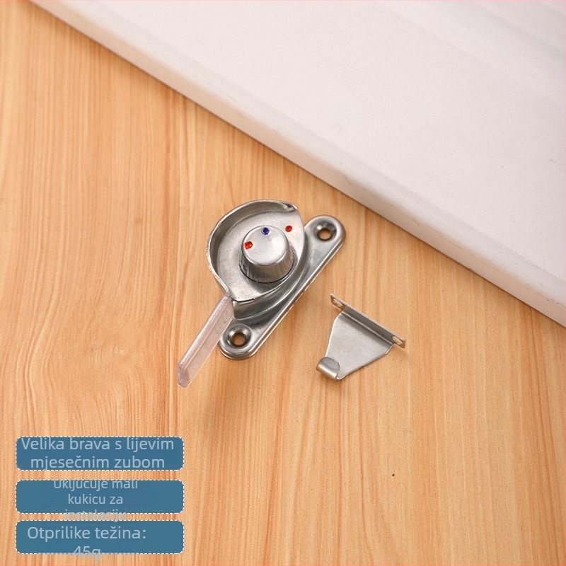 Brava polumjeseca tipa B | Nehrđajući čelik i plastični čelik | Za vrata i prozore | Moderan stil