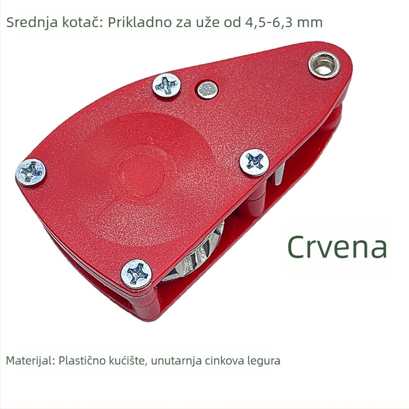 Role za istezanje užeta šatora – kompatibilna s 4,5–6,3 mm, vanjski ABS, unutarnji cink legura