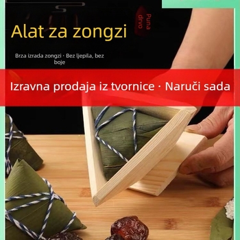 Model za zongzi od masivnog drveta; trokutasti i četverokutni oblici; moguć ispis logotipa.