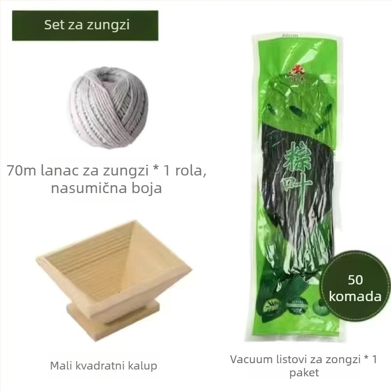 Model za zongzi od masivnog drveta; trokutasti i četverokutni oblici; moguć ispis logotipa.