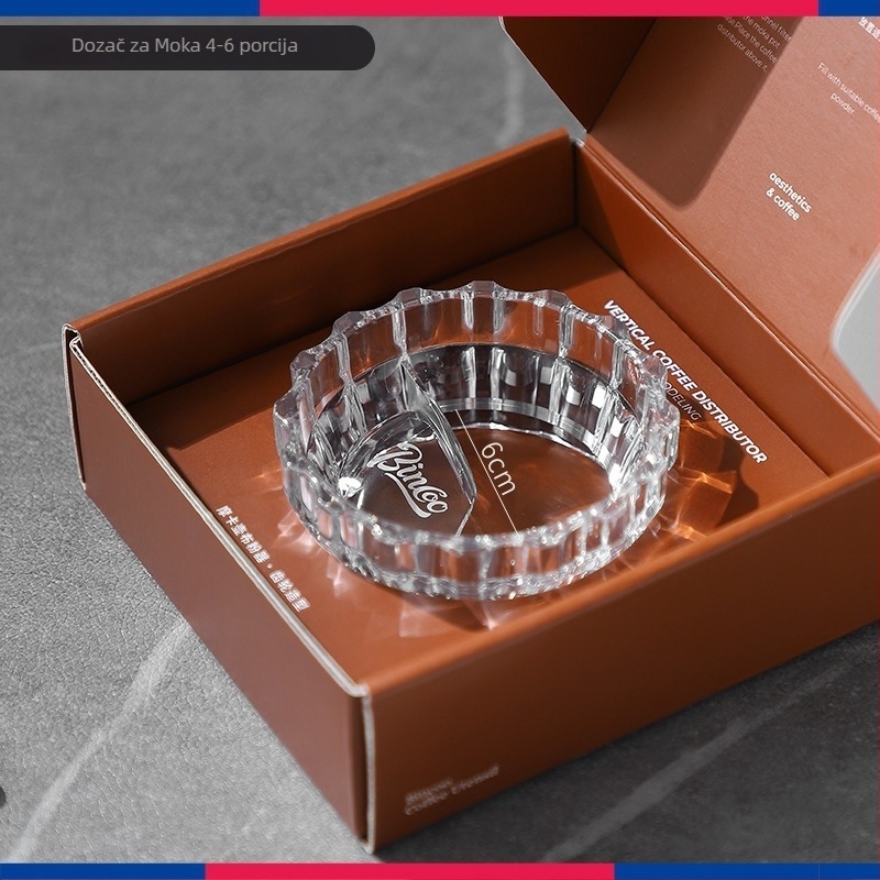 BinCoo Alat za Prašak za Moka Lonac s Tkaninom — ABS Plast, Moderan Minimalistički Dizajn, Dodatak za Punjenje Praha