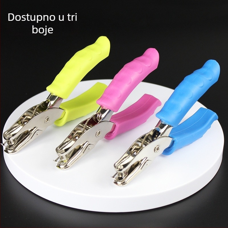 Ručni perforator za papir s gumiranim držačem — model 3012, marka Yishen, ručna perforacija, 1 rupa, debljina perforacije: 2