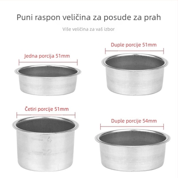 KLAM Filter Šalice za Poluautomatski Aparat za Kavu — Set Kave, Lansiran 2020, Prilagodljiv, Moguć Ispis Logotipa