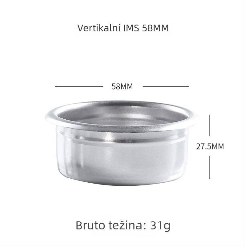 KLAM Filter Šalice za Poluautomatski Aparat za Kavu — Set Kave, Lansiran 2020, Prilagodljiv, Moguć Ispis Logotipa