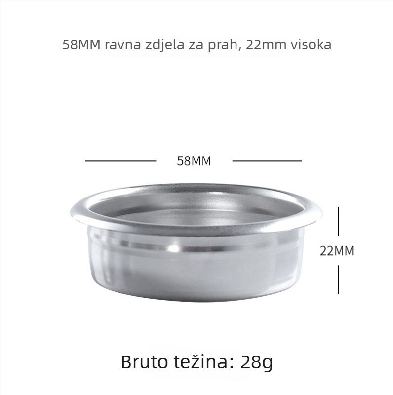 KLAM Filter Šalice za Poluautomatski Aparat za Kavu — Set Kave, Lansiran 2020, Prilagodljiv, Moguć Ispis Logotipa