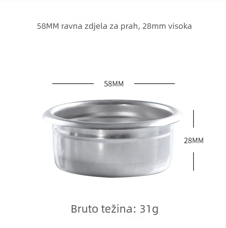 KLAM Filter Šalice za Poluautomatski Aparat za Kavu — Set Kave, Lansiran 2020, Prilagodljiv, Moguć Ispis Logotipa