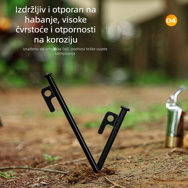 Željezni kolci za šator Hikemount — licencirana privatna etiketa