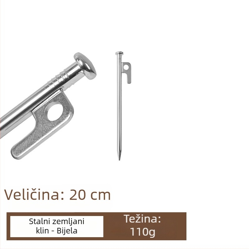 Željezni kolci za šator Hikemount — licencirana privatna etiketa