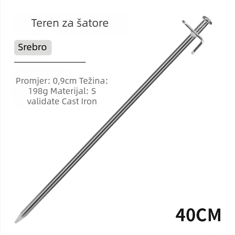 Željezni kolci za šator Hikemount — licencirana privatna etiketa