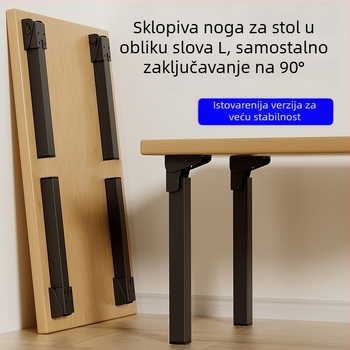 Skretnu okvir podrške za nogu stola s 90° automatskim zaključavanjem, željezna konstrukcija, model Folding support frame-q3fr, moderan stil