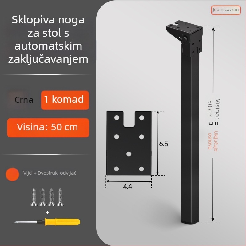 Skretnu okvir podrške za nogu stola s 90° automatskim zaključavanjem, željezna konstrukcija, model Folding support frame-q3fr, moderan stil