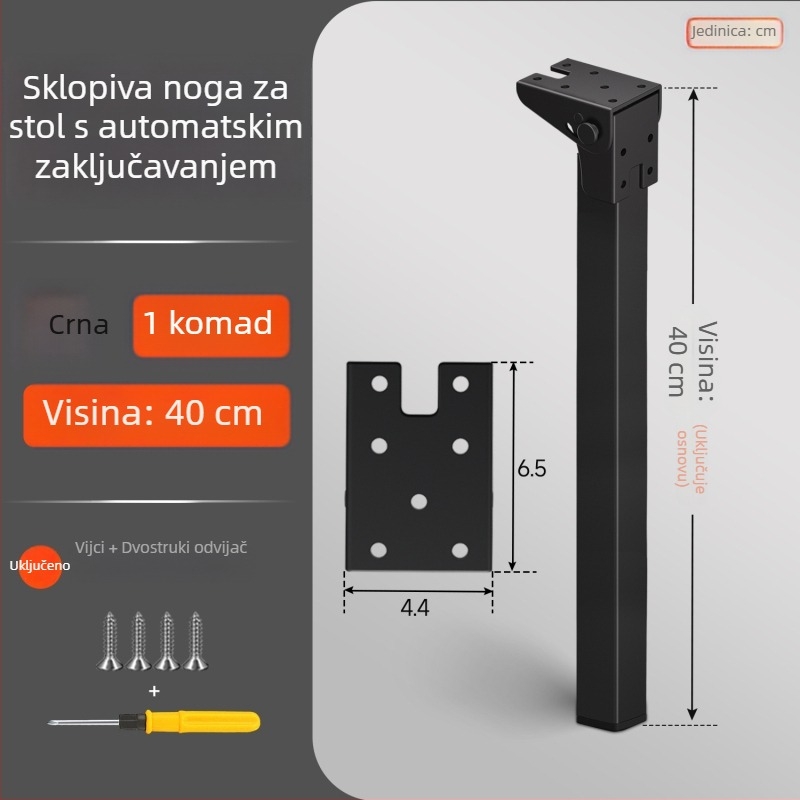 Skretnu okvir podrške za nogu stola s 90° automatskim zaključavanjem, željezna konstrukcija, model Folding support frame-q3fr, moderan stil