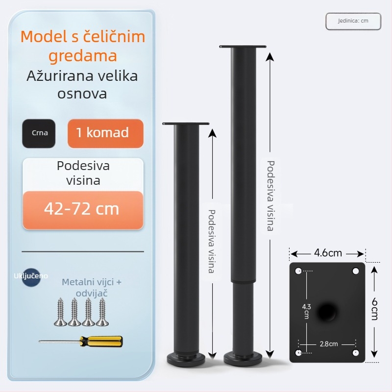 Skretnu okvir podrške za nogu stola s 90° automatskim zaključavanjem, željezna konstrukcija, model Folding support frame-q3fr, moderan stil