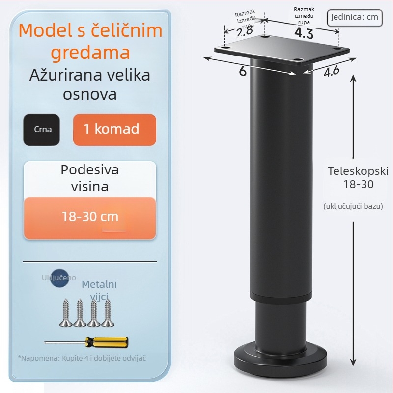 Skretnu okvir podrške za nogu stola s 90° automatskim zaključavanjem, željezna konstrukcija, model Folding support frame-q3fr, moderan stil