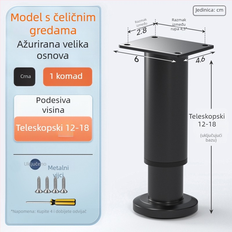 Skretnu okvir podrške za nogu stola s 90° automatskim zaključavanjem, željezna konstrukcija, model Folding support frame-q3fr, moderan stil