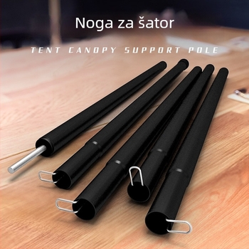 Set nosača šatorskog baldahina, 5-dijelni visoki štapovi, 10-dijelni štapovi, metalna konstrukcija, težina 900 g, DAWN TRIP/Liver
