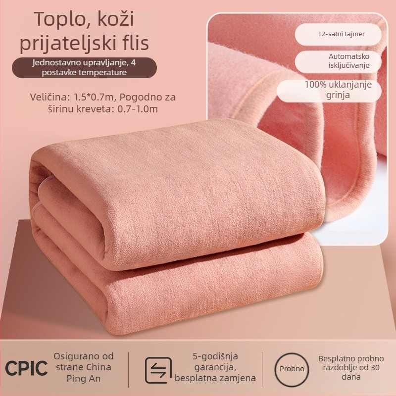 Antarctic električna deka, nordijski stil, netkani materijal, AC napajanje, težina 1500 g