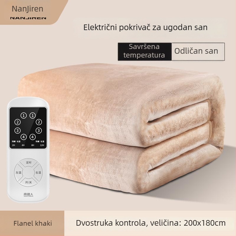 Antarctic električna deka, nordijski stil, netkani materijal, AC napajanje, težina 1500 g