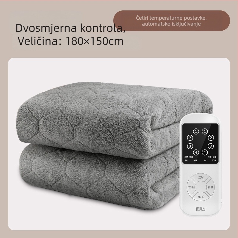 Antarctic električna deka, nordijski stil, netkani materijal, AC napajanje, težina 1500 g
