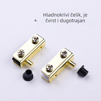 Staklena šarka za vrata ormarića (staklo 3-5 mm, željezo, elektroplakiranje, jednokrilna/dvokrilna vrata)