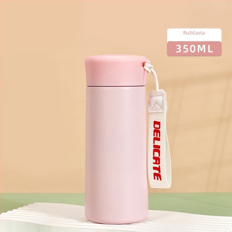 Termos čaša od nehrđajućeg čelika 316, unutarnji 316, vanjski 304, izolacija 6–12 sati, plastični navojni poklopac