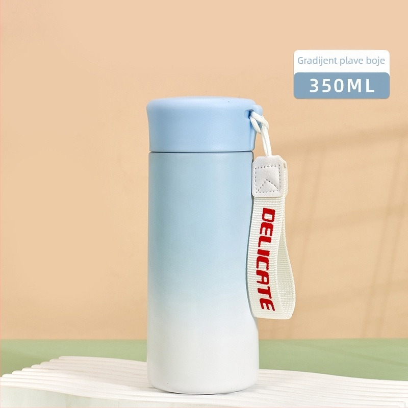 Termos čaša od nehrđajućeg čelika 316, unutarnji 316, vanjski 304, izolacija 6–12 sati, plastični navojni poklopac