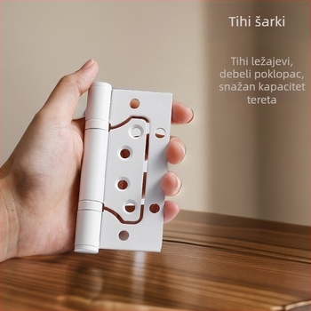 Nehrđajući čelični skriveni šarki za unutarnja vrata (spavaća soba, kupaonica, garderoba); prilagodljiva obrada, elektroplatiranje, model: šarka