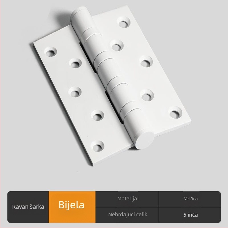 Nehrđajući čelični skriveni šarki za unutarnja vrata (spavaća soba, kupaonica, garderoba); prilagodljiva obrada, elektroplatiranje, model: šarka