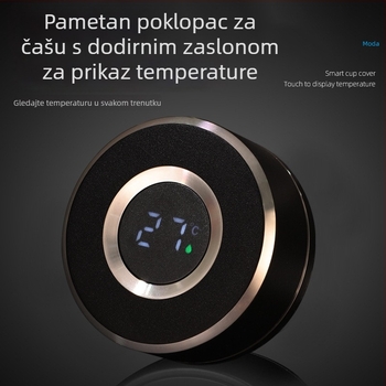 Termos čaša s užetom za ručku, vakuumska izolacija, unutarnji sloj od 316 nehrđajućeg čelika, antibakterijski omotač, filter za čaj, prijenosno