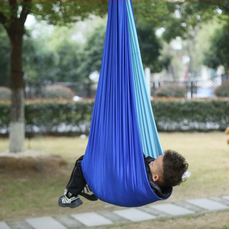 Dječji Hammock za unutarnju i vanjsku upotrebu — poliesterna površina, maksimalno opterećenje 150 kg, težina 0,8 kg, prilagodljivo, podrijetlo Anhui