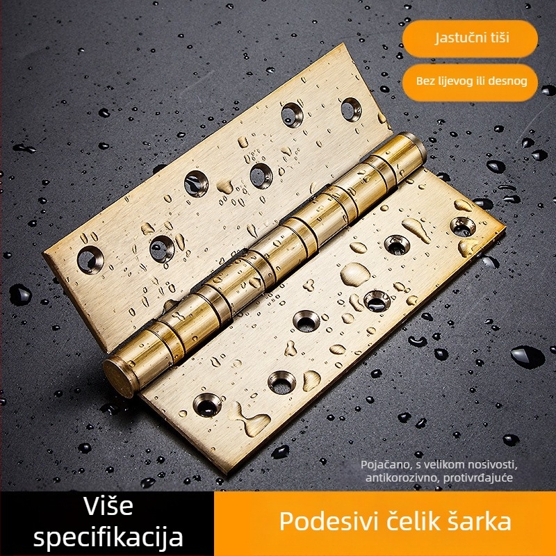 Panti za vrata od nehrđajućeg čelika, čvrsta konstrukcija, ravno otvaranje, elektroplatirani završetak, moderan minimalistički stil