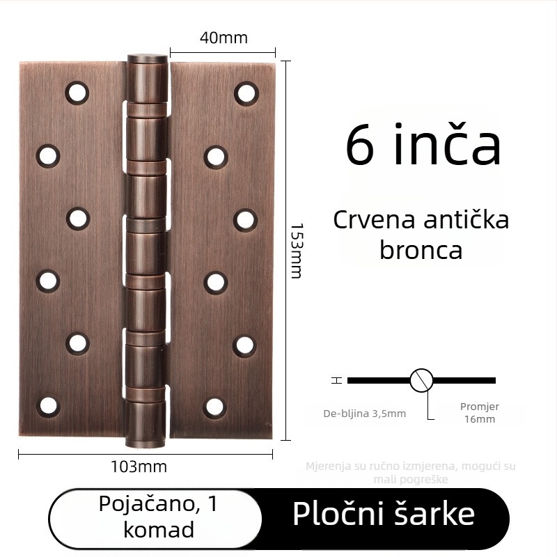 Panti za vrata od nehrđajućeg čelika, čvrsta konstrukcija, ravno otvaranje, elektroplatirani završetak, moderan minimalistički stil