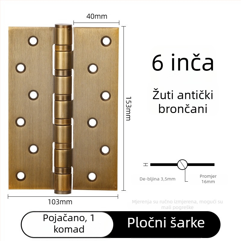 Panti za vrata od nehrđajućeg čelika, čvrsta konstrukcija, ravno otvaranje, elektroplatirani završetak, moderan minimalistički stil