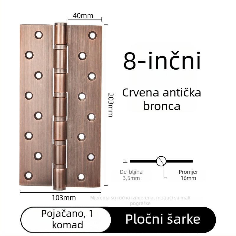 Panti za vrata od nehrđajućeg čelika, čvrsta konstrukcija, ravno otvaranje, elektroplatirani završetak, moderan minimalistički stil