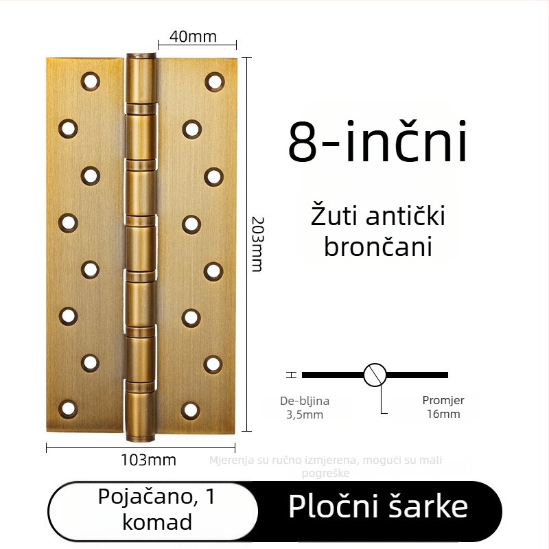 Panti za vrata od nehrđajućeg čelika, čvrsta konstrukcija, ravno otvaranje, elektroplatirani završetak, moderan minimalistički stil