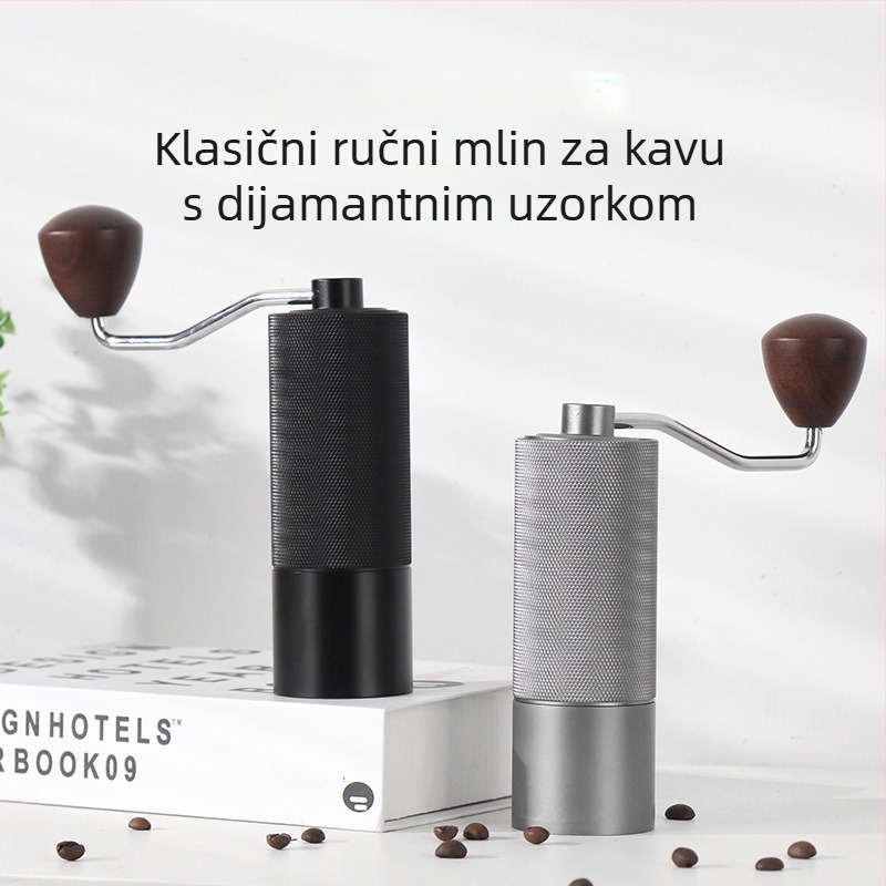 Ručni mlin za kavu za kućnu upotrebu, Angmi, moderni minimalistički dizajn, tiskano logo, mogućnost prilagodbe, lansirano 2024. godine