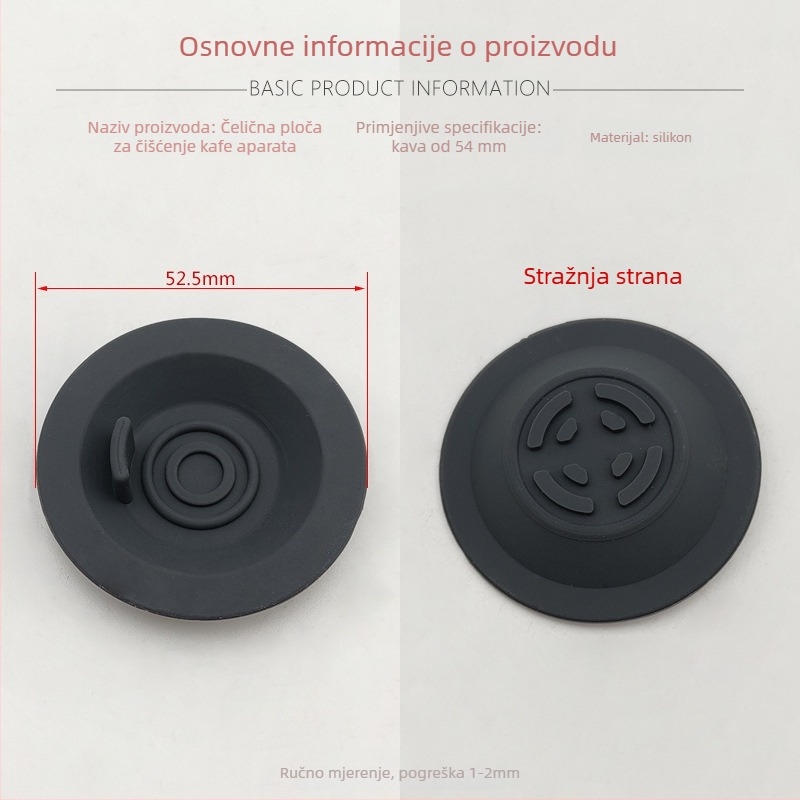 Filtarska šalica za espresso za 54 mm portafiltr – nehrđajući čelik, dvostruki sloj filtra, dvostruka i jednostavna šalica mljevene kave