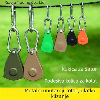 Navijak za šator: napetost i regulacijski kuka s reflektirajućim užetom za kampiranje na otvorenom